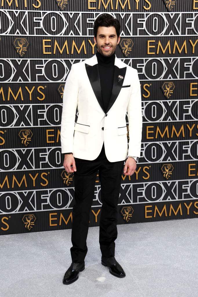 Steven Krueger attends the 75th Primetime Emmy Awards at Peacock Theater on January 15, 2024 in Los Angeles, California.