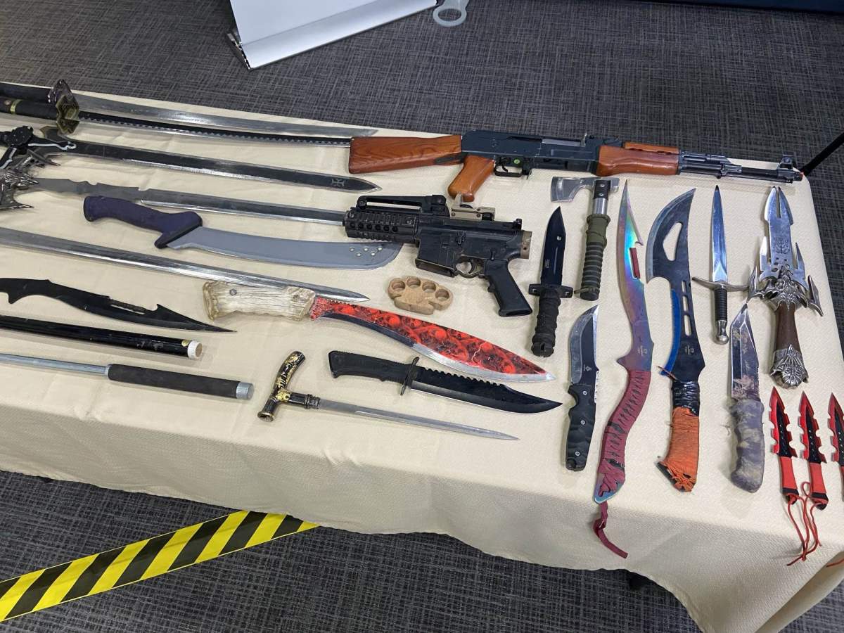 Edmonton police on homeless encampment seizure on Jan. 9, 2024.