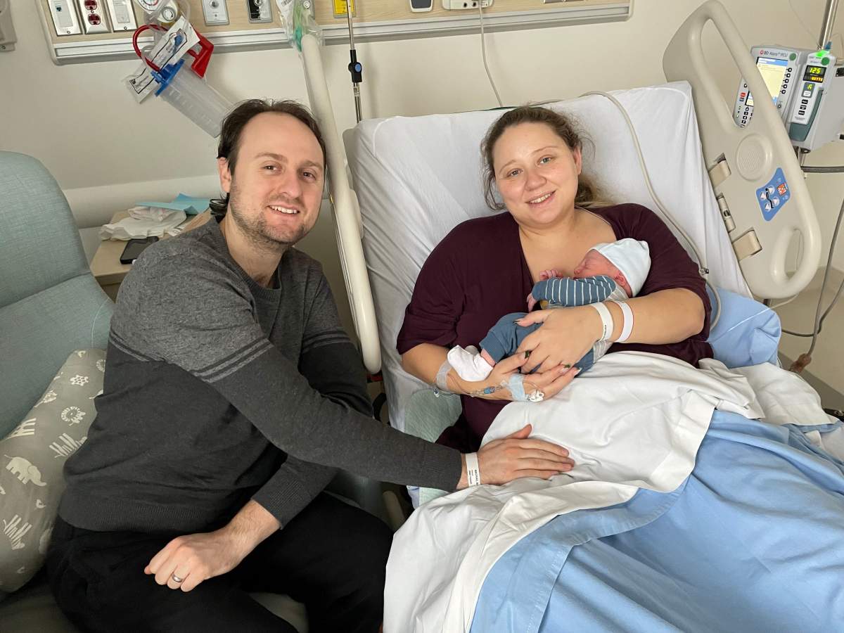 Luca Alexander Marino is the first baby to be born at Joseph Brant Hospital in 2024, weighing a healthy 7 pounds and 6 ounces.Parents Chelsea MacRae and Matthew Marino of Hamilton were happy to ring in 2024 with arrival of their second child – a little brother to 2-year-old Adrian.