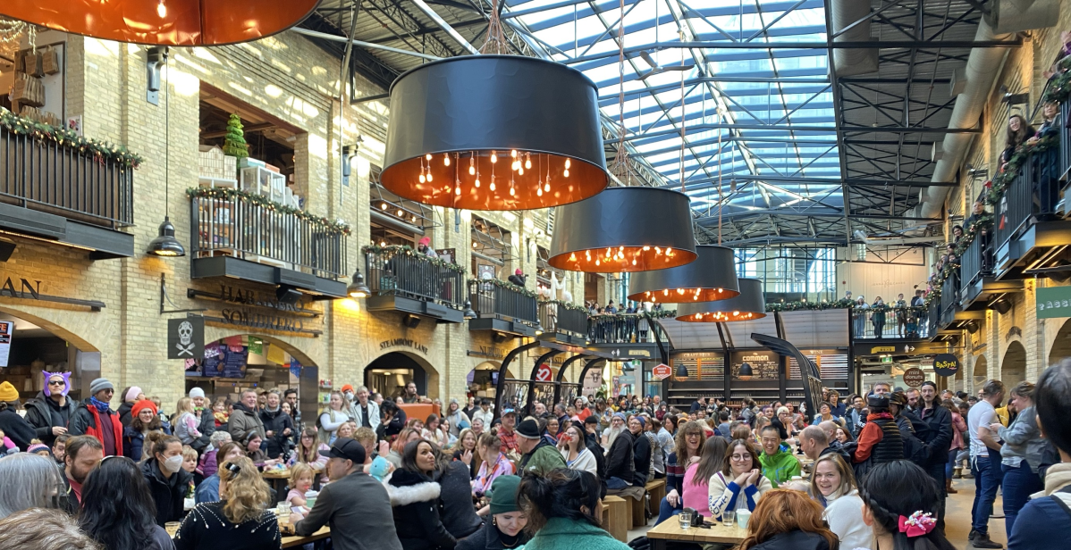 There was a festive atmosphere at The Forks on Monday as Winnipeg welcomed 2024. .