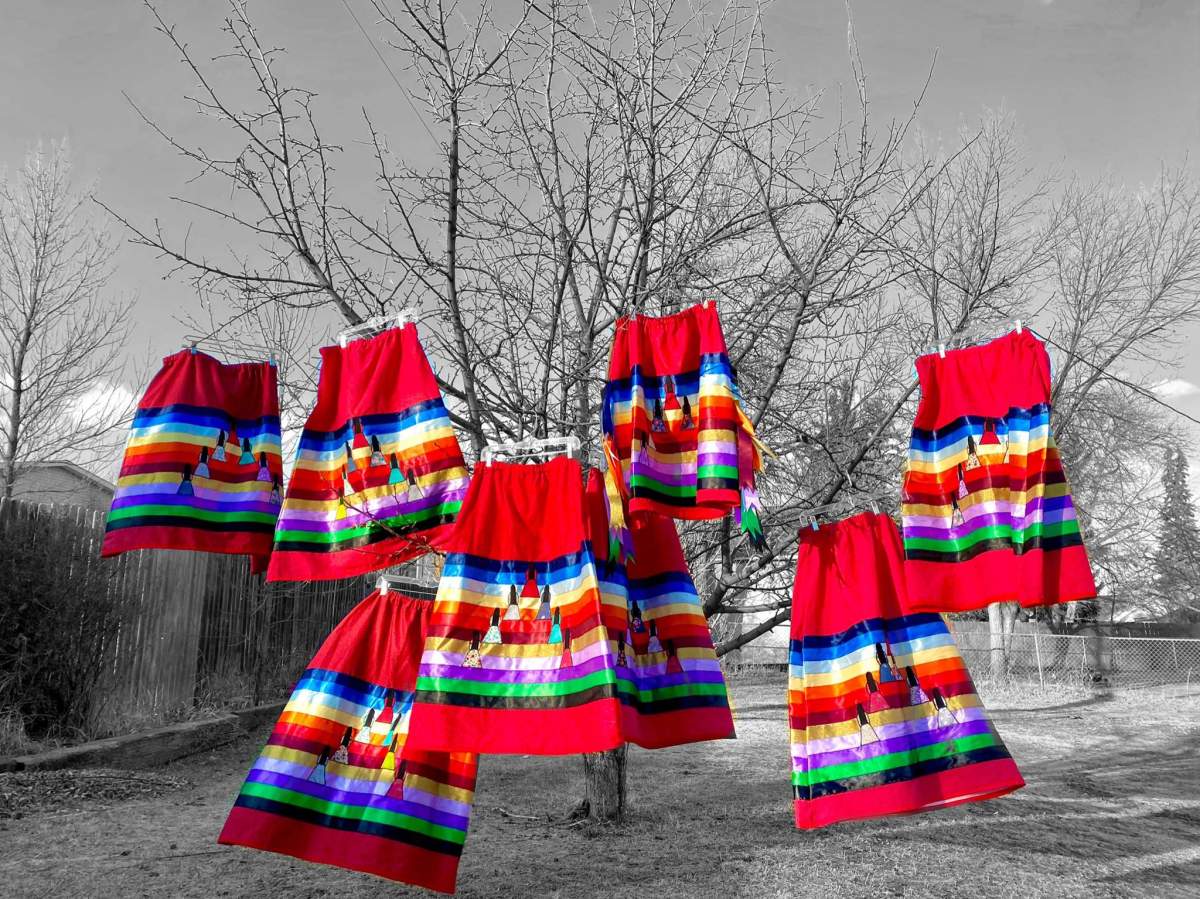 Once ashamed to wear her ribbon skirt, Sask. woman reclaims its power - image