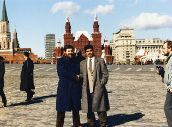 Henk Rogers and Tetris creator Alexey Pajitnov.