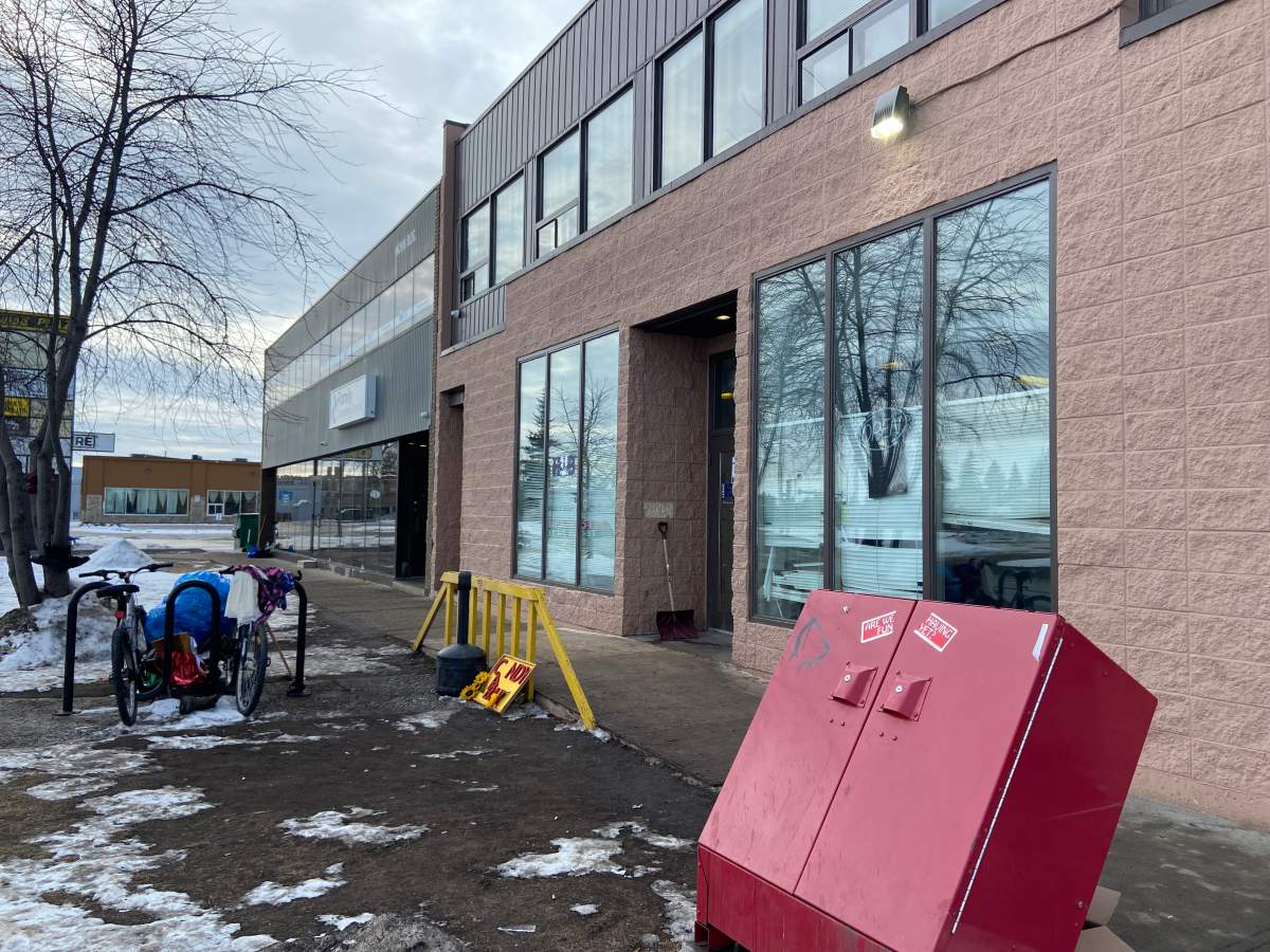 The exterior of a Leduc homeless and support centre which locals refer to as "the hub."
