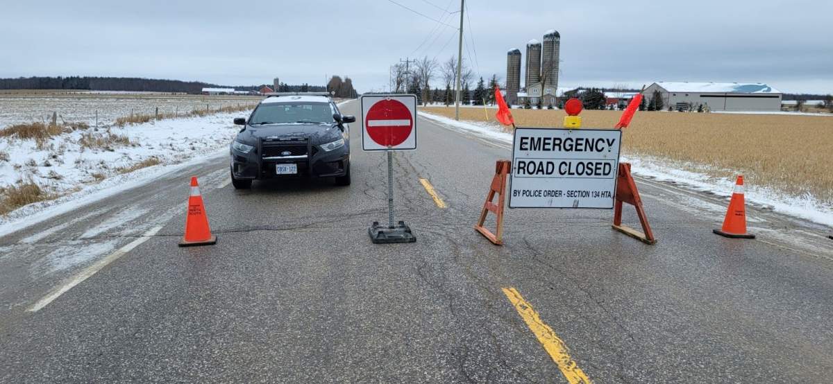 OPP road block.