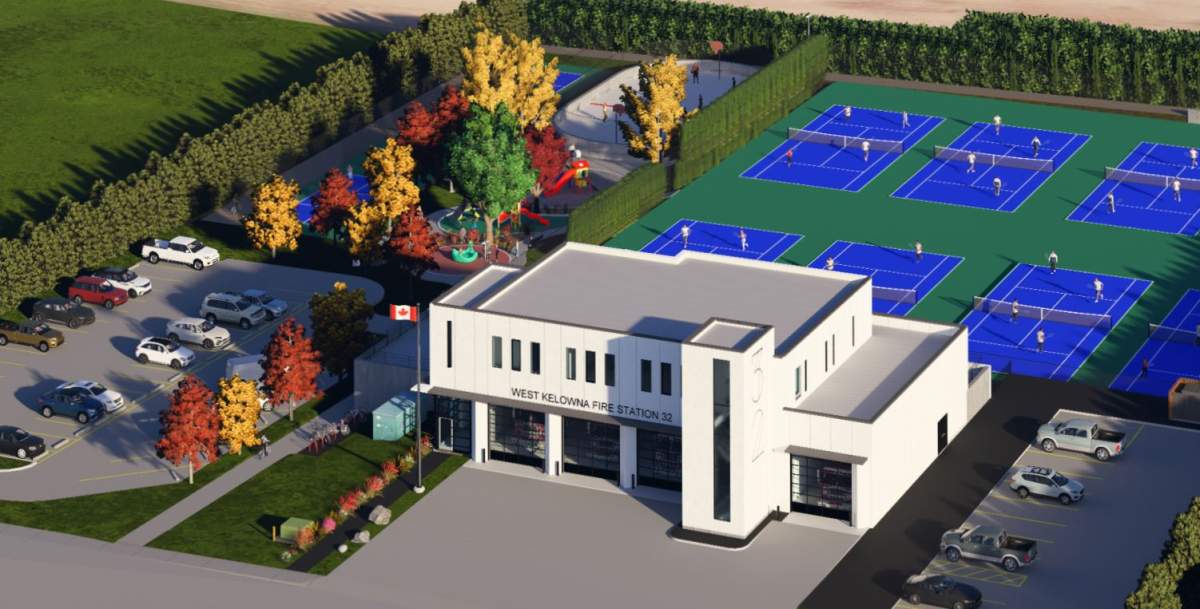 A rendition of what a new Firehall 32 would look like in West Kelowna.