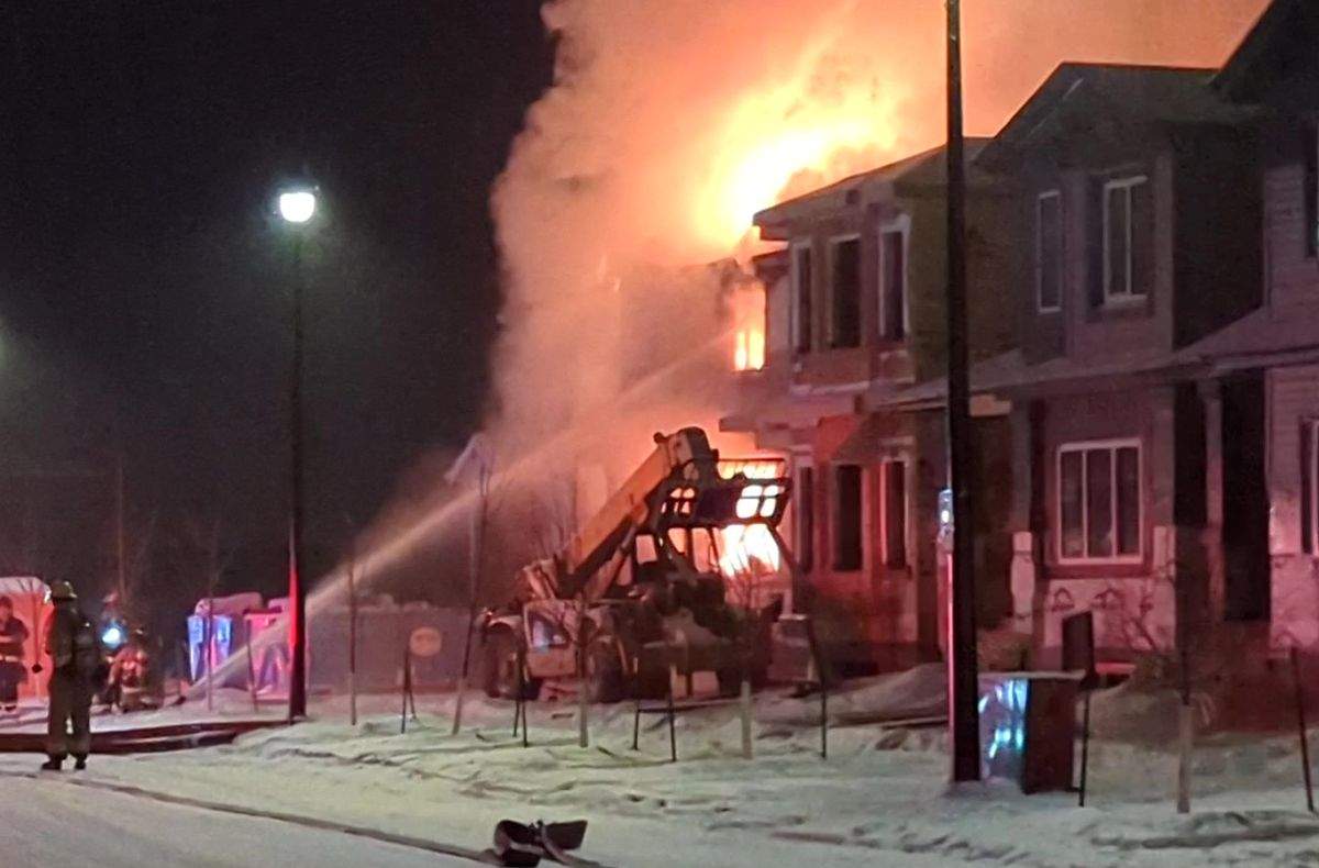 photo of fire crews battling fire in beaumont