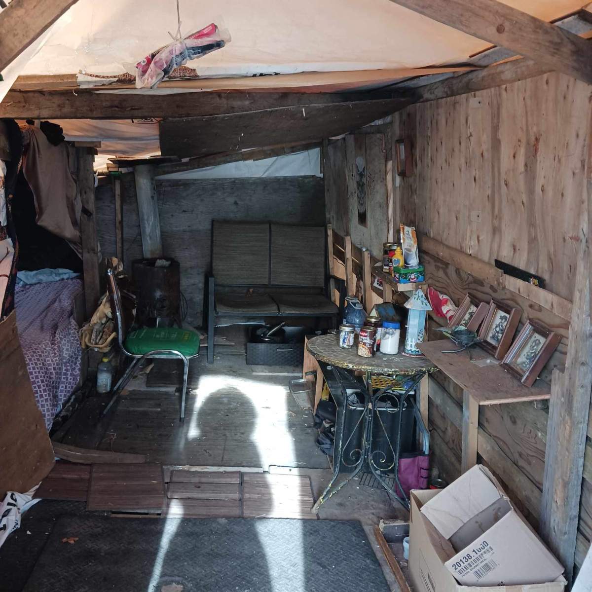 Evan McArthur lived in a small hut in Millidgeville. He was visiting the tent encampment when the fire started.