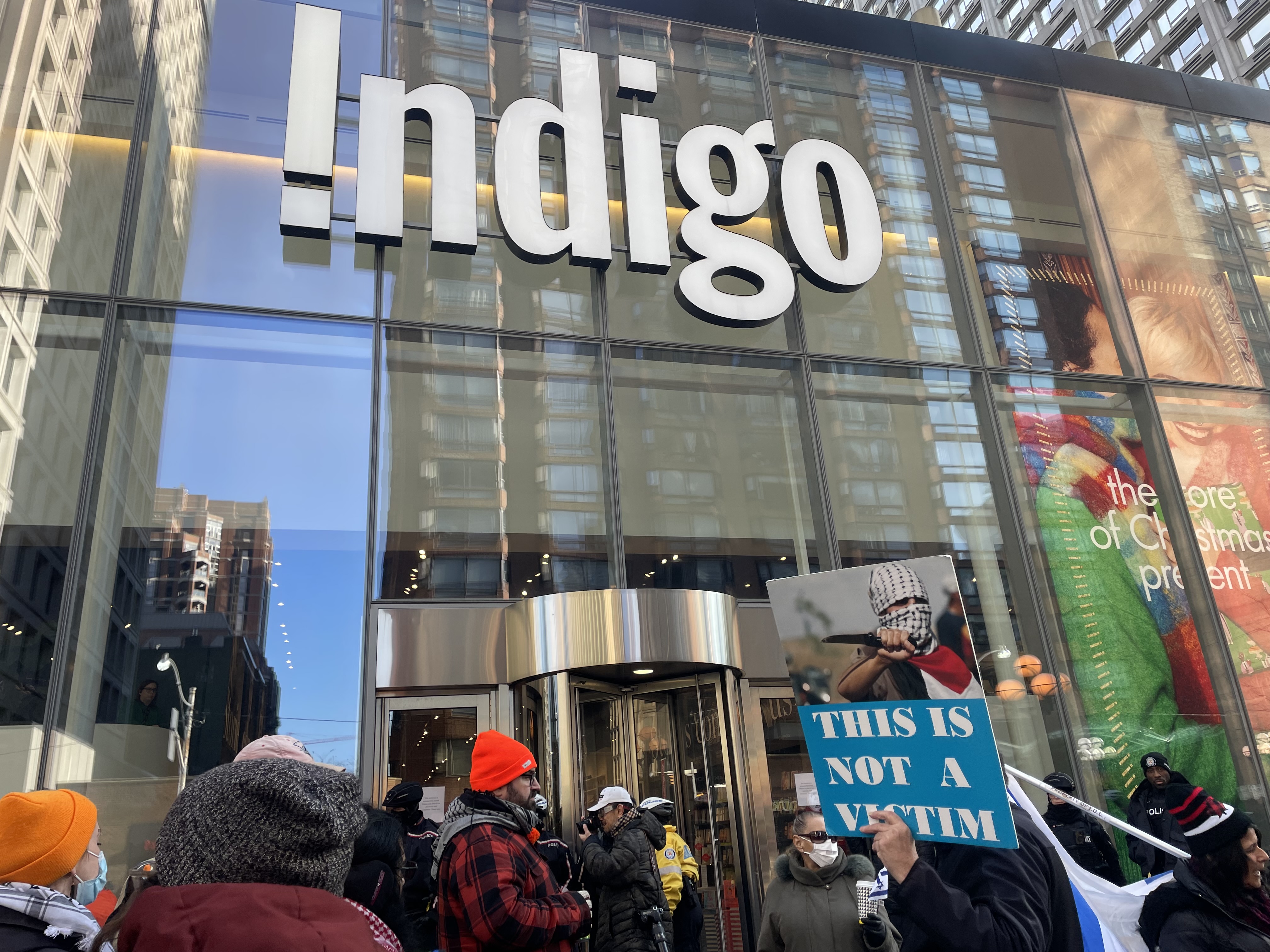 Indigo bookstore protest