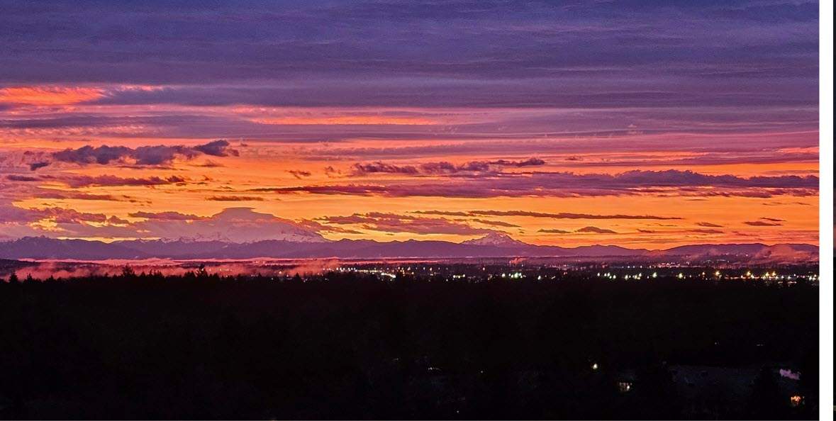 A look at the sunrise on Monday.