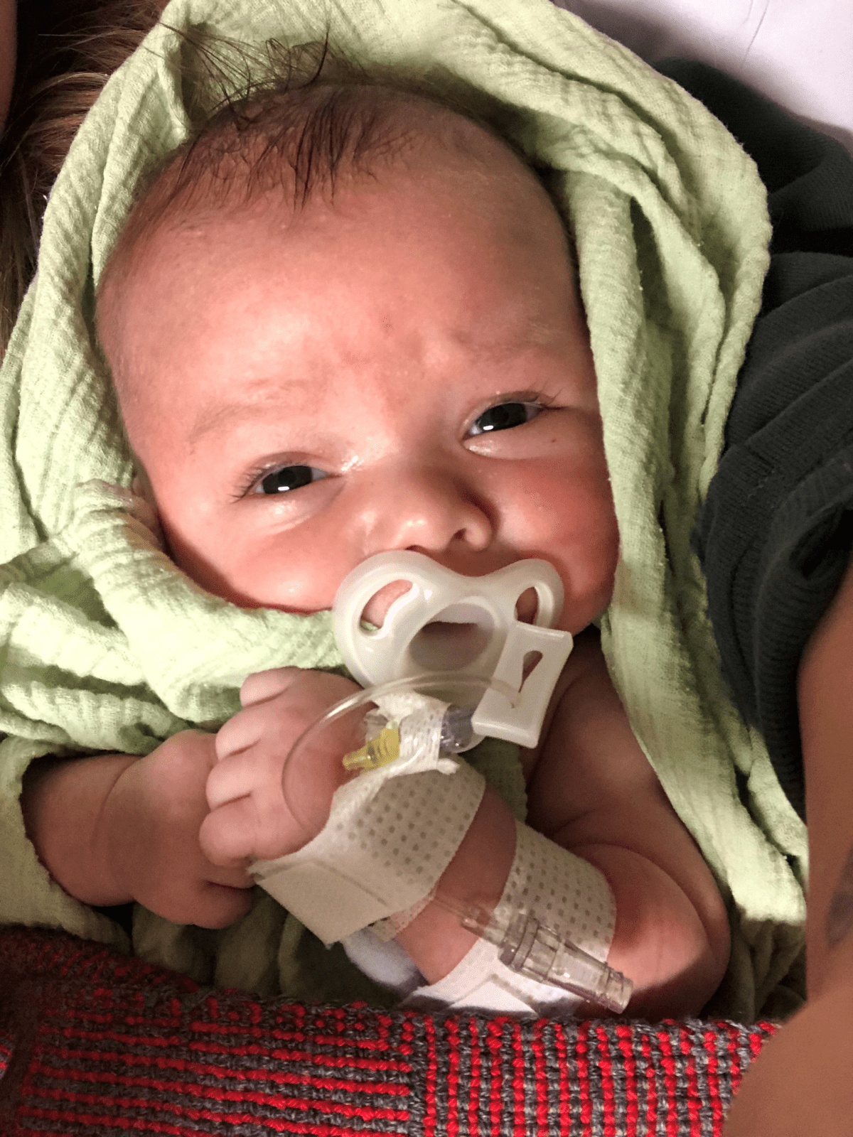Eight-week-old Laszlo, who was suffering from fever, vomiting, and diarrhea, had to wait more than 12 hours to see a doctor at the Moncton Hospital.