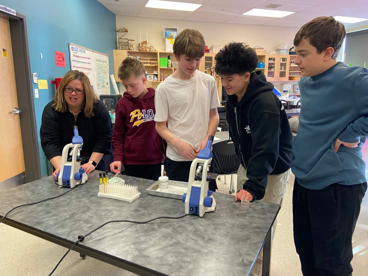 Students at Michael Strembitsky School are working on an out of this world science project.