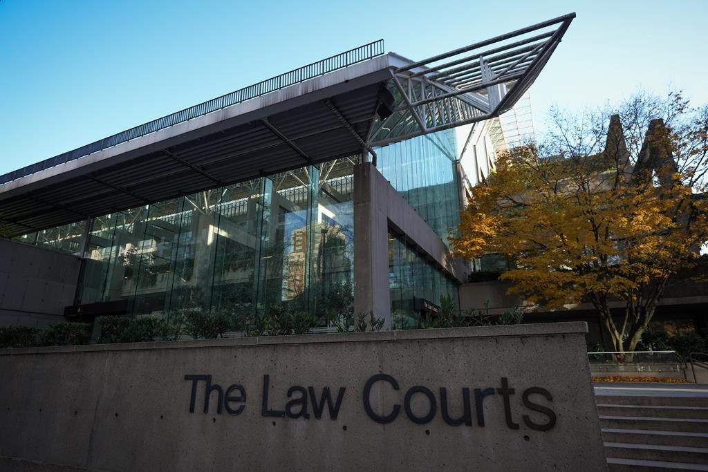 The Law Courts building, which is home to B.C. Supreme Court and the Court of Appeal, is seen in Vancouver, on Thursday, November 23, 2023. THE CANADIAN PRESS/Darryl Dyck.