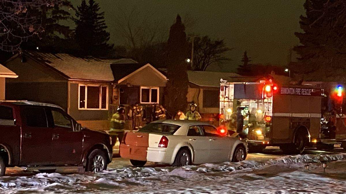 Edmonton firefighters were called to a home in the area of 121st Avenue and 37th Street just before 2:30 a.m. on Feb. 13, 2024.