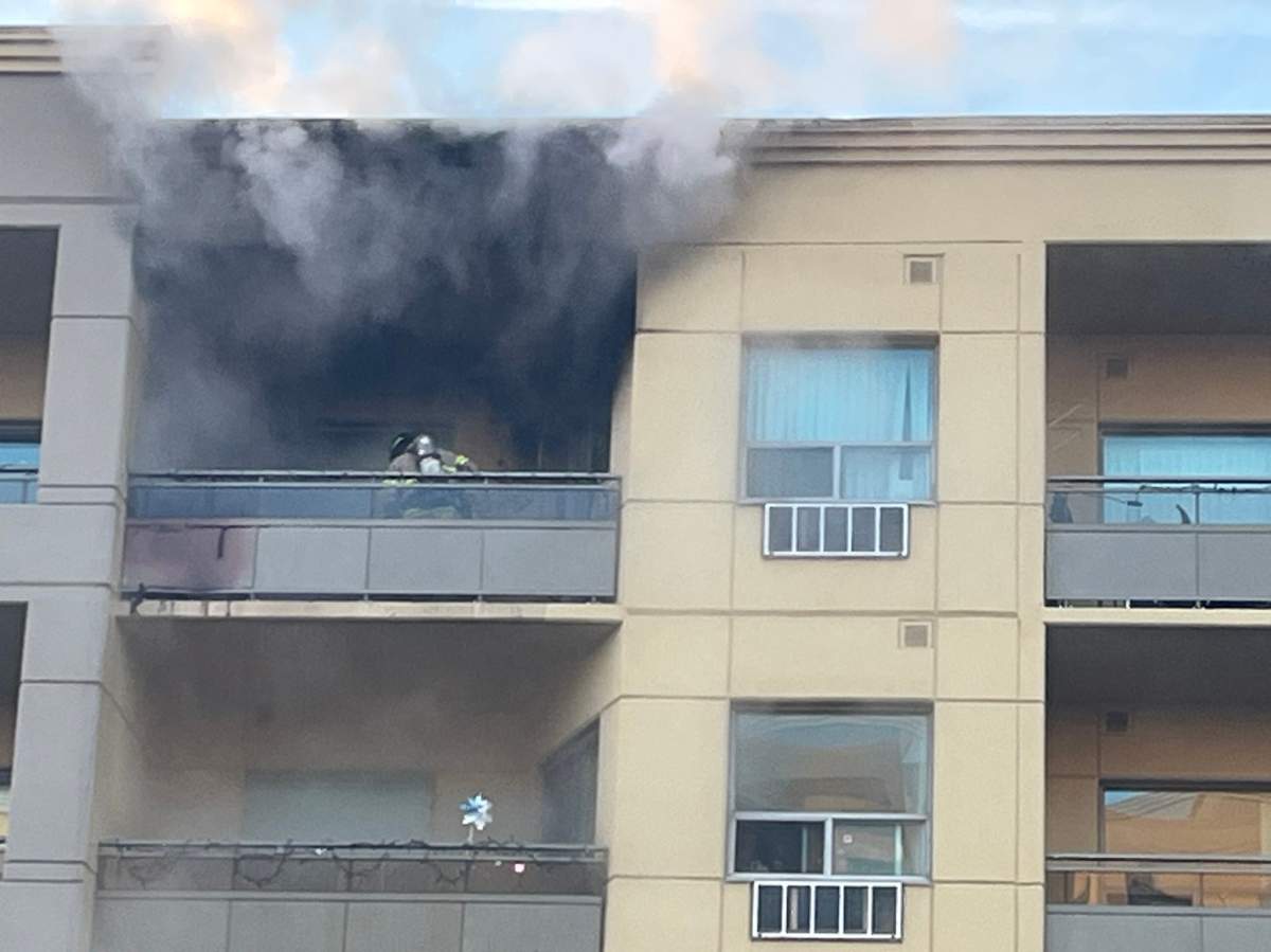 A photo of the fire.