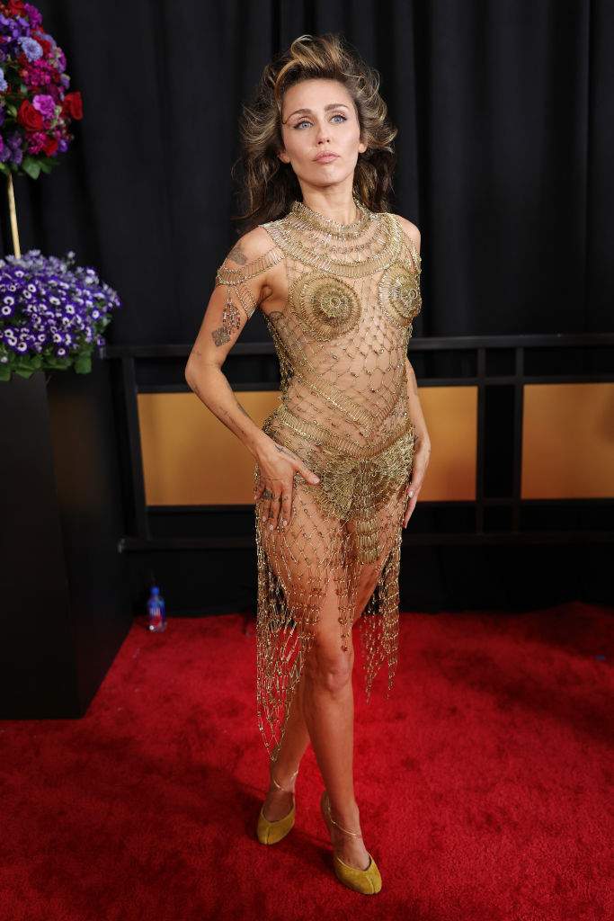 Miley Cyrus attends the 66th GRAMMY Awards at Crypto.com Arena on February 04, 2024 in Los Angeles, California.