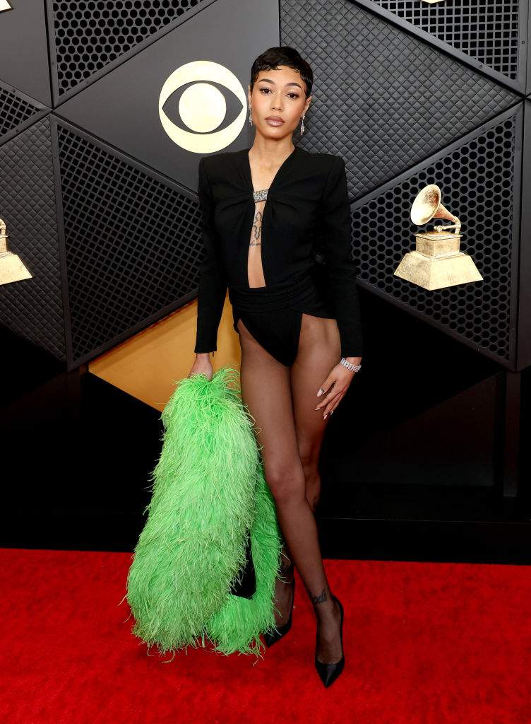 Coi Leray attends the 66th GRAMMY Awards at Crypto.com Arena on February 04, 2024 in Los Angeles, California.