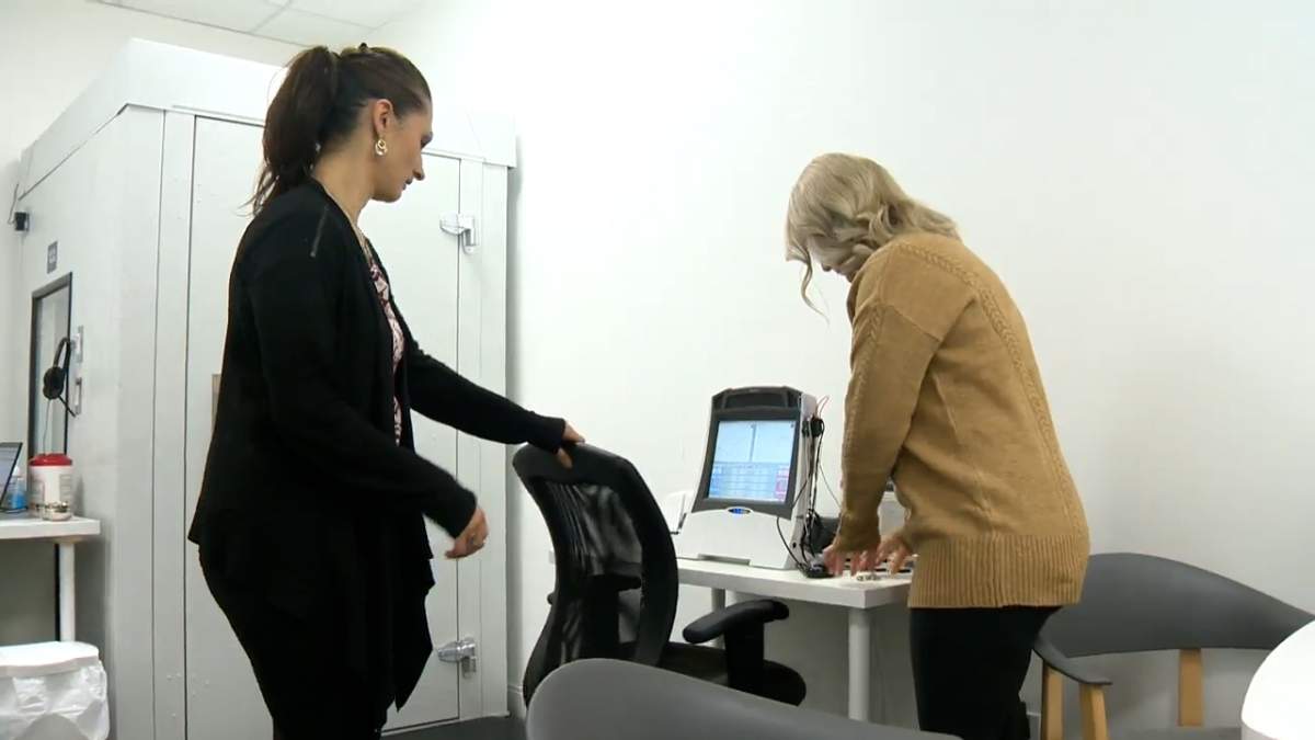 Antelo and her HearingLife audiologist, Brandy.