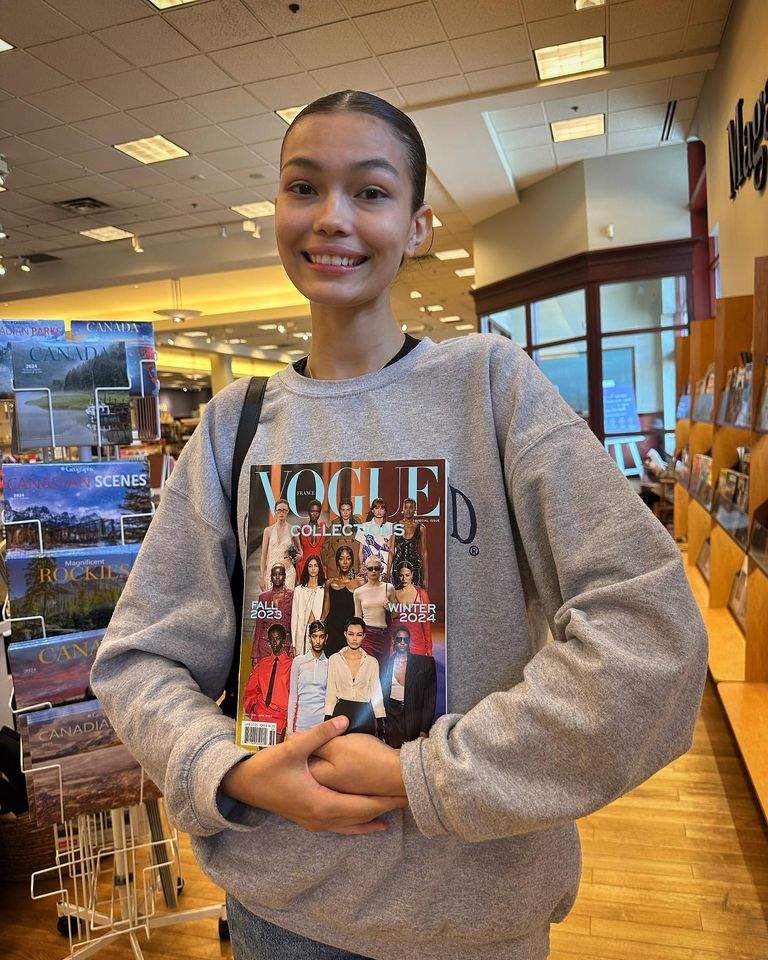 Heather Strongarm of Fishing Lake, Sask., appeared on the cover of Vogue in 2023.