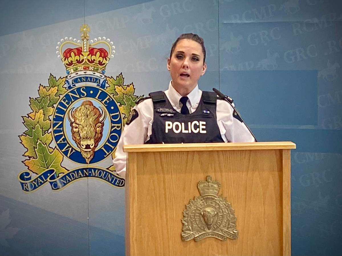 RCMP Supt. Leanne MacMillan, Assistant Central Alberta District Officer, on fatal hit and run involving U-Haul in Beaumont and Edmonton, on Feb. 29, 2024.