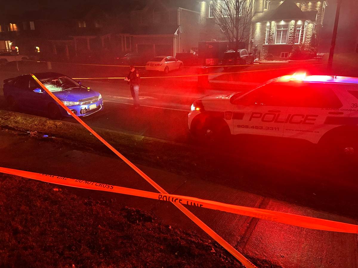 A Peel police officer was seriously injured after being struck by driver in Brampton on Feb. 27, 2024.