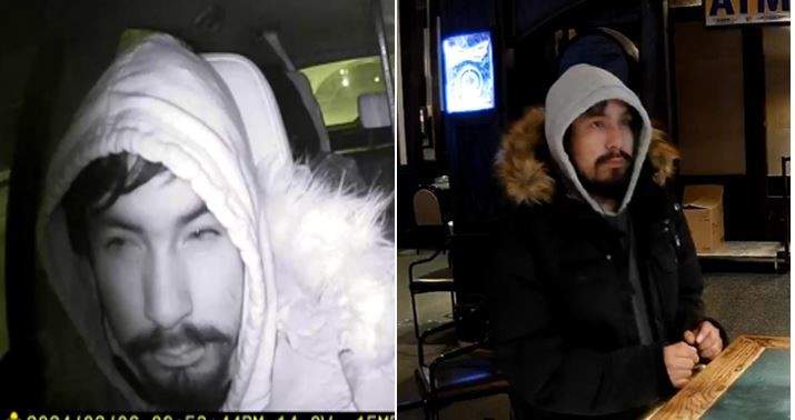 Winnipeg police are searching for two suspects in connection with a homicide on Feb. 7, 2024. The first suspect is described as having a thin to medium build.