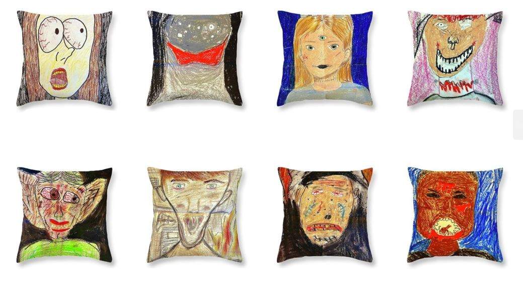 A screenshot of some of the Westwood Junior High School students' artwork found online on Feb. 8, 2023.