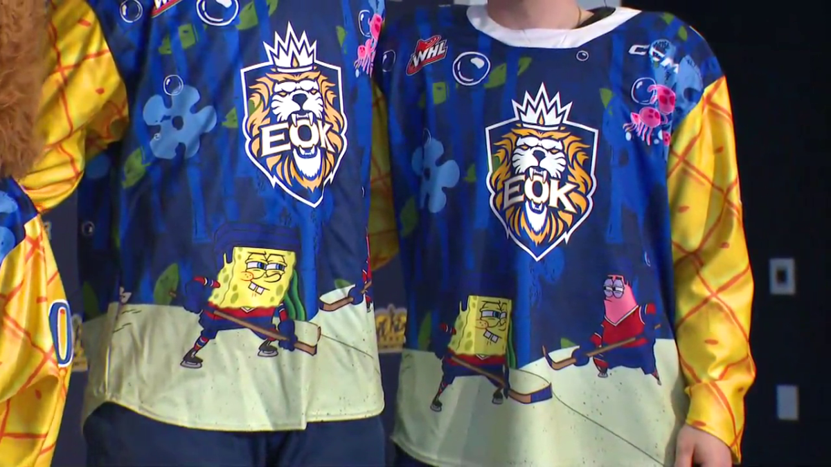 The Edmonton Oil Kings unveiled new limited edition jerseys Friday morning featuring SpongeBob SquarePants.
