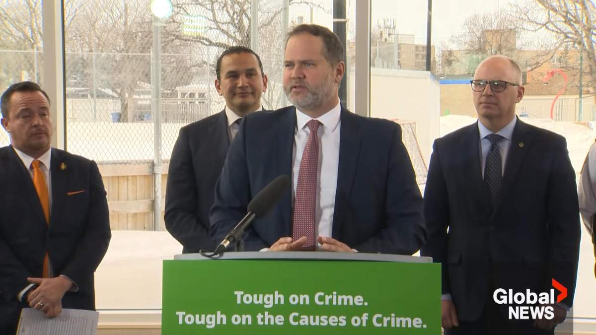Manitoba's justice minister Matt Wiebe on February 29, 2024.