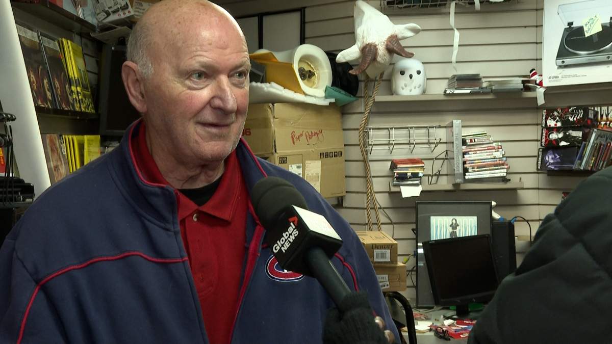 Spencer Destun owns Belleville’s Sam the Record Man store along with his wife and son.