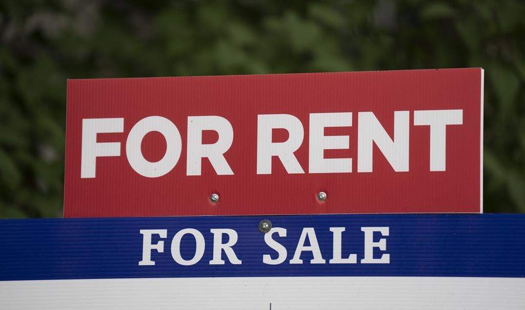 A realtors sign advertises a house as for sale or for rent, in Ottawa on June 9, 2023.