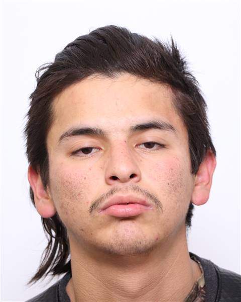 Markus Lee Gladue, 21, is wanted in an attack at the ground level Churchill platform of the Valley Line LRT in Edmonton, Alta. on Saturday, Feb. 24, 2024.