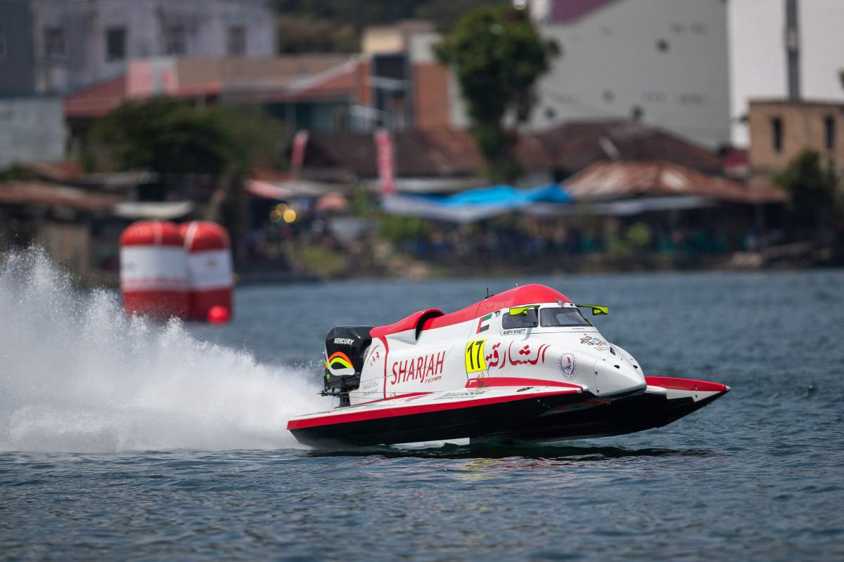 On March 3, Rusty Wyatt, 29, of Innisfil, Ont., blew 16 other commentators out of the water when he clinched victory at the Pertamina Grand Prix of Indonesia F1H20 U.I.M. World Championship.