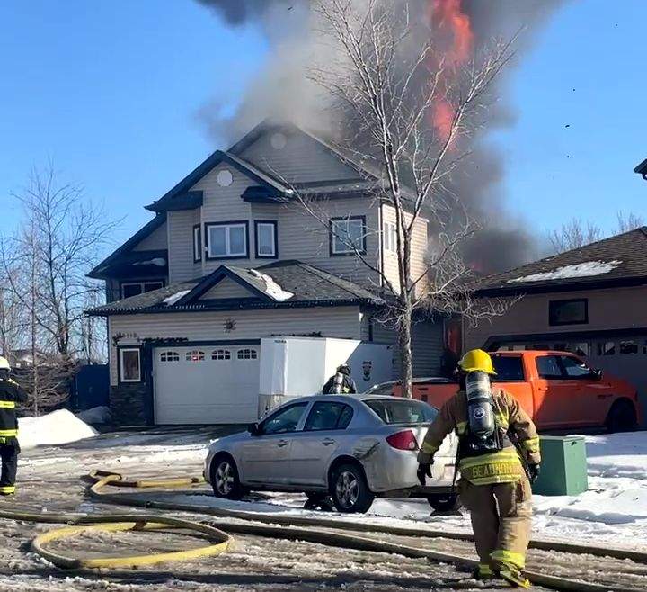 Matt and Angela Manhard, and their three sons, lost their home in Beaumont to fire on Monday, March 11, 2024.