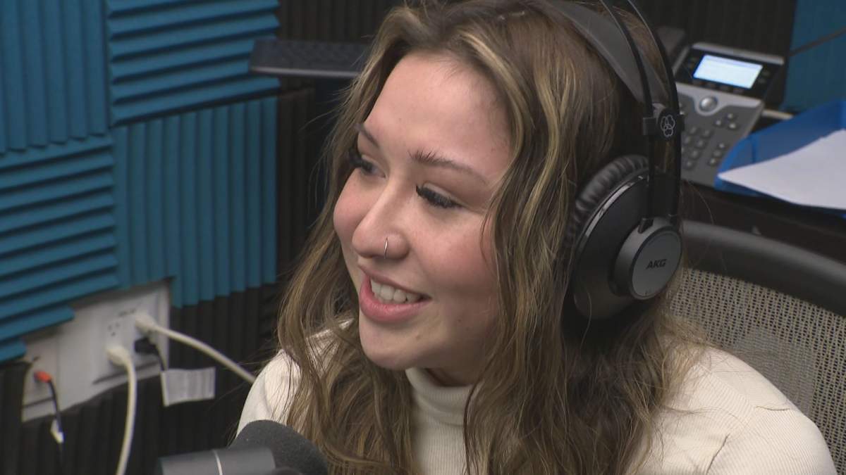 Brittany Poitras runs a radio show at FNUniv.