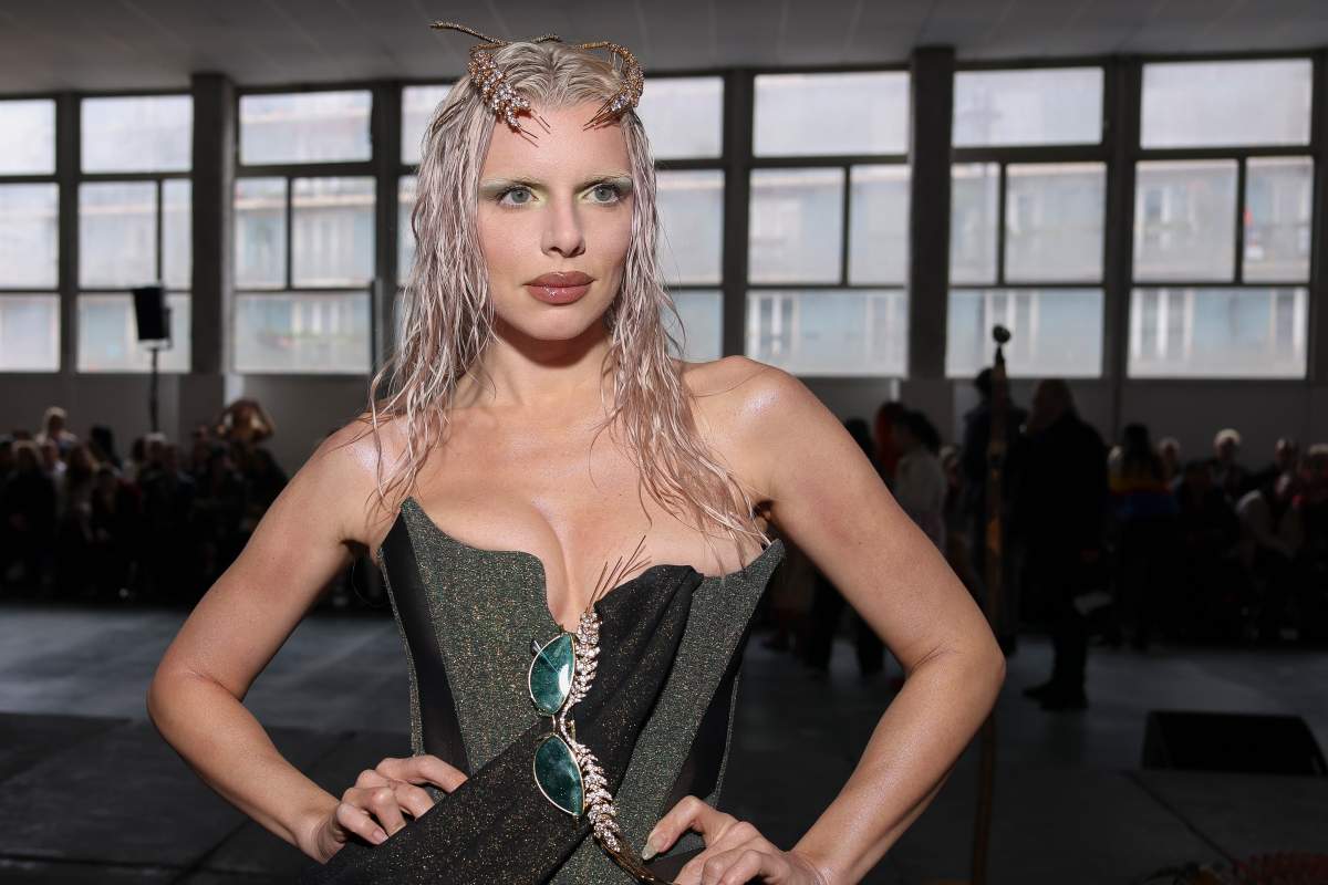 Julia Fox attends the Vivienne Westwood Fall/Winter 2024-2025 ready-to-wear collection presented Saturday, March 2, 2024 in Paris.