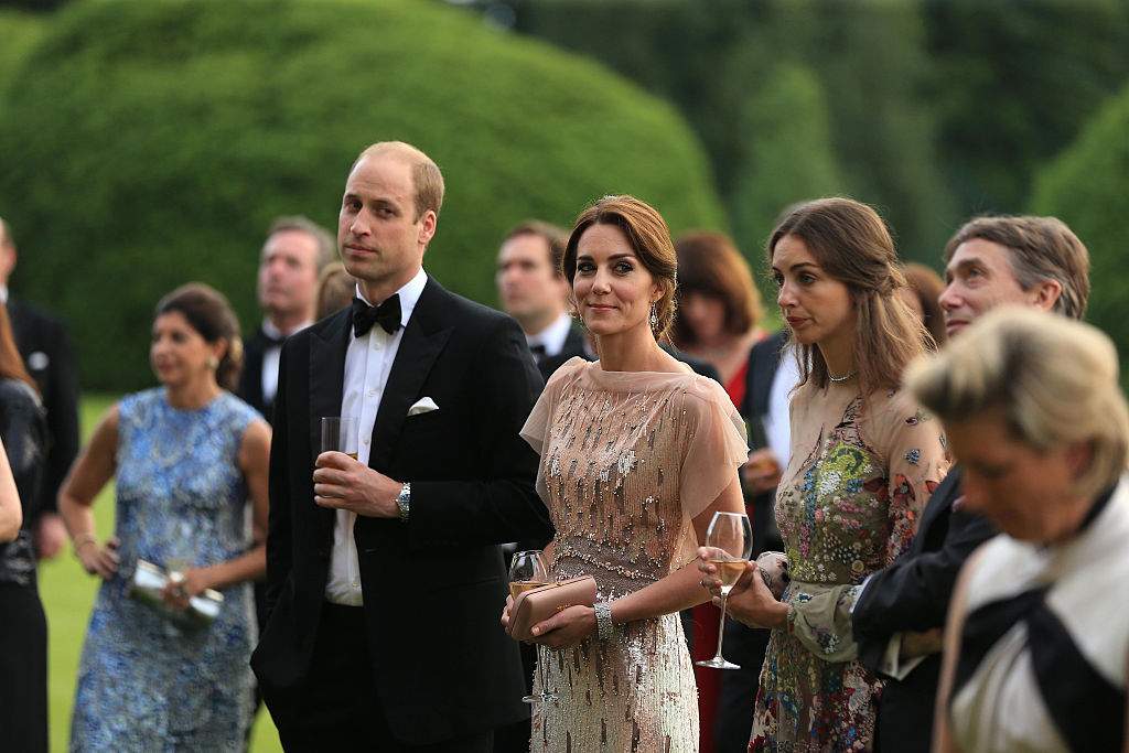 Prince William and Catherine, Duchess of Cambridge attend a gala dinner in support of East Anglia's Children's Hospices' nook appeal at Rose Hanbury's residence, Houghton Hall, on June 22, 2016 in King's Lynn, England.