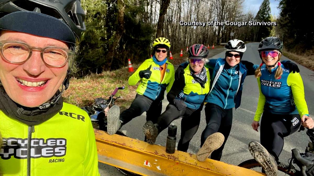 Five women were enjoying a bike ride on the trails outside Seattle when a cougar attacked.