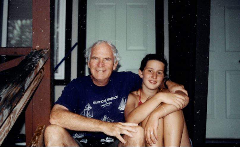 Katherine Kubler and her father, Ken, pose during happier times.