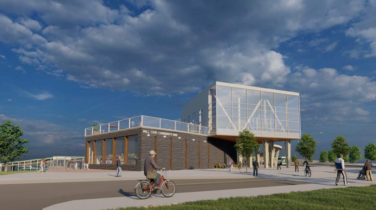 A rendering of what the new Mill Cove ferry terminal is expected to look like.