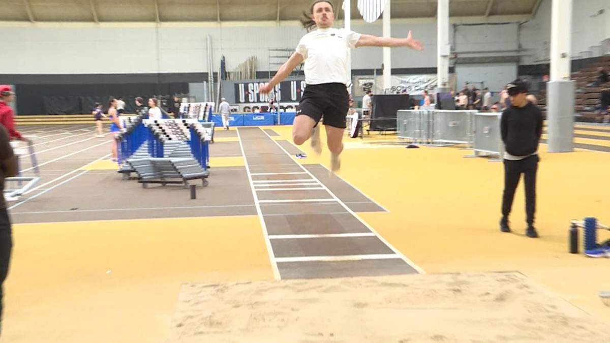 Graham Hutchison-Campbell is hoping the Bisons men’s track and field team will take home the title this weekend
