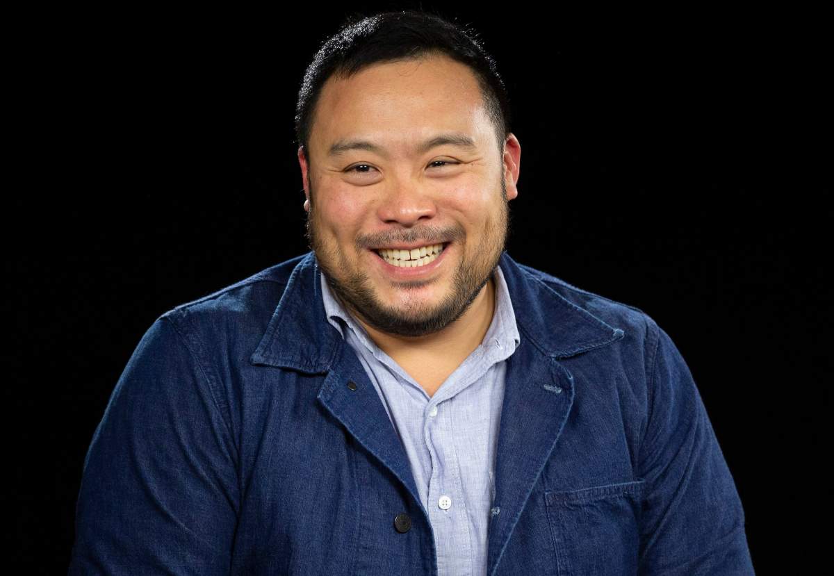 David Chang smiling.