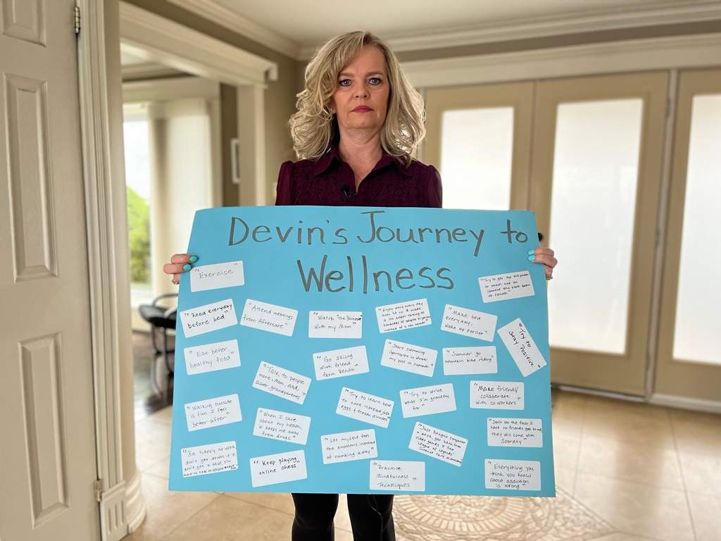 Christine Kidd has become an advocate for additions support after the death of her son, Devin. 