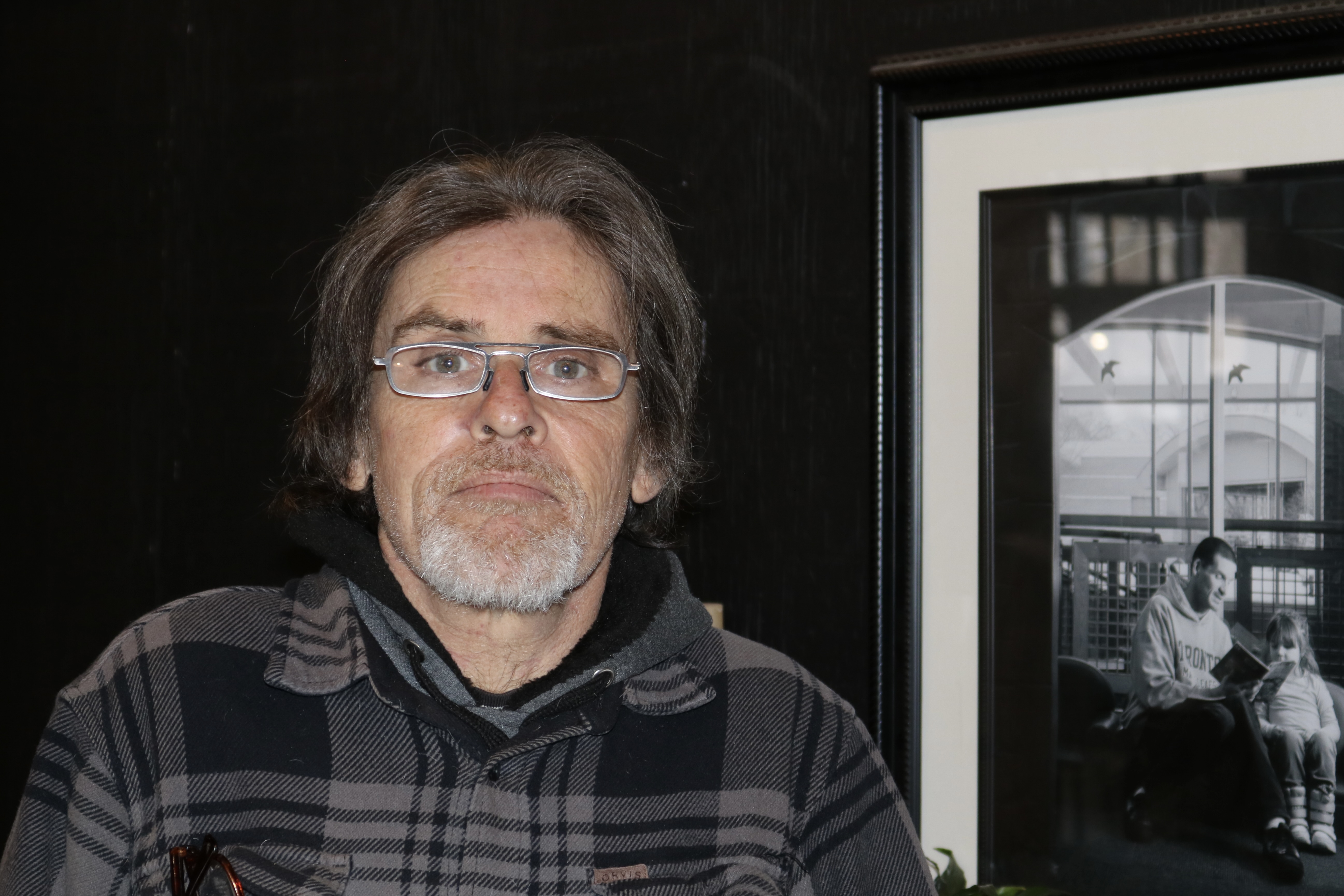 Robert Quinn, 61, from Barrie, Ont., is retired and spoke to Global News about becoming homeless in 2022. April 5, 2024.