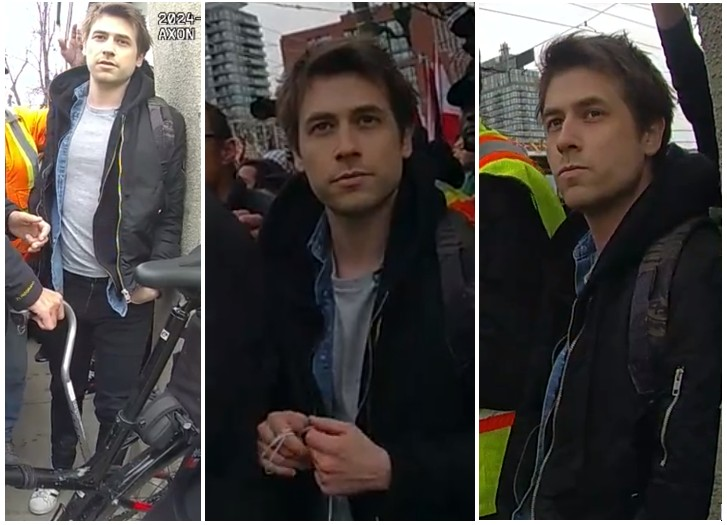 Toronto police looking for man who allegedly assaulted officer during demonstration - image