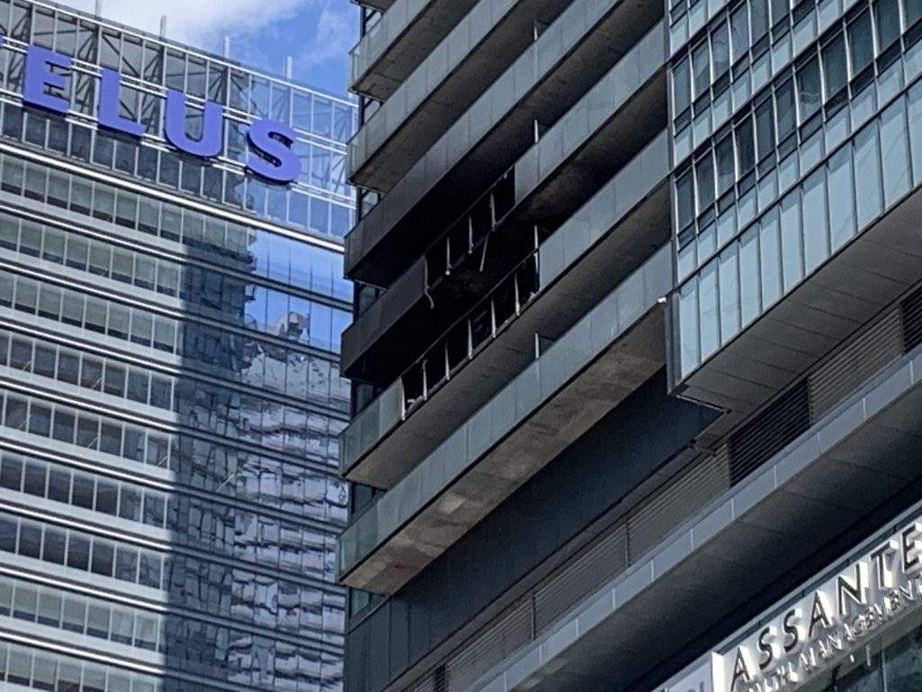 Toronto fire crews have extinguished a two-alarm fire at a condo building in the Maple Leaf Square area on Monday afternoon.