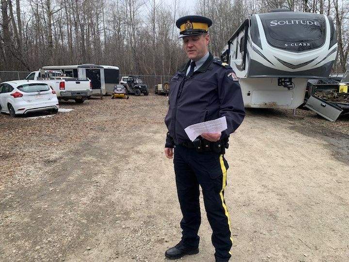 Staff Sgt. Brandon Humbke, the acting operations officer for Central Alberta District RCMP, said an incident that unfolded on April 10, 2024 led to search warrants being executed that saw significant amounts of stolen property be seized.