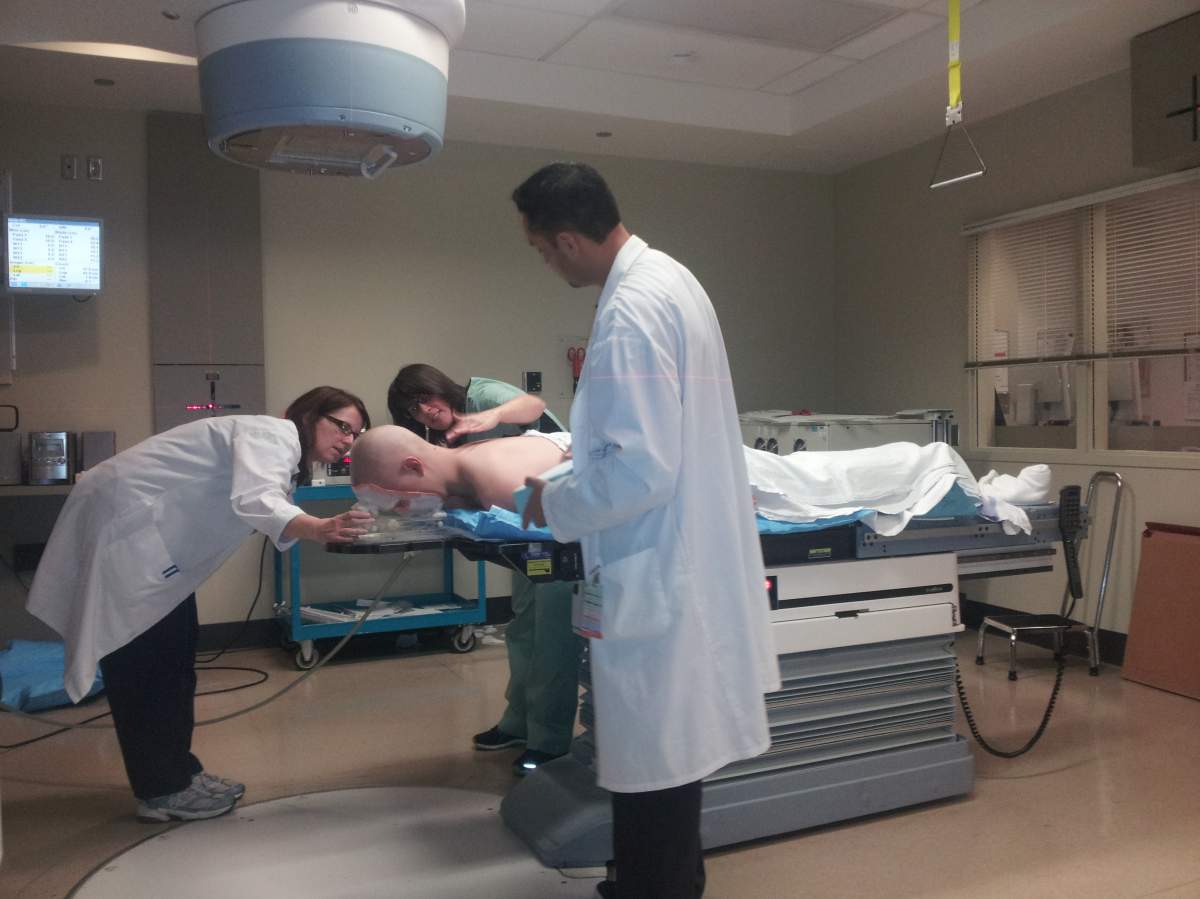 The doctors performing surgery on McKinnon.