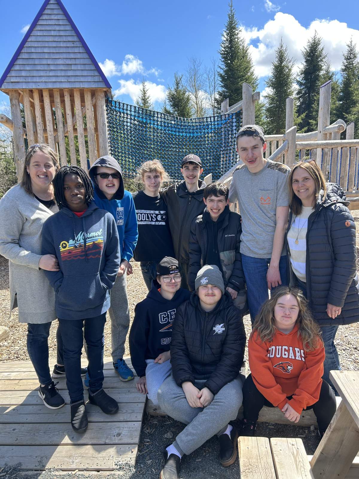 Students from Cobequid Education Centre planted seeds at a memorial park dedicated to the victims of the 2020 mass shootings.