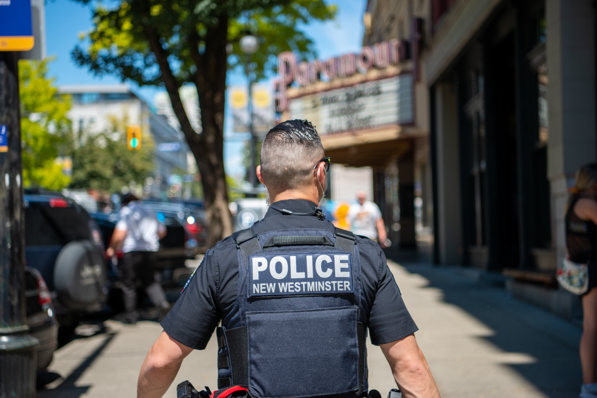 A New Westminster police officer is seen in this undated photo. 