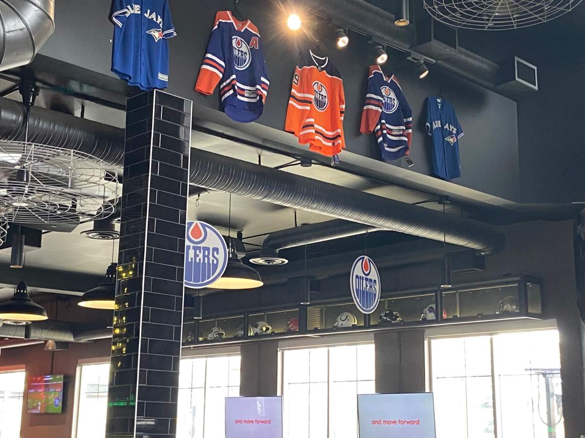Edmonton Oilers playoffs preparations are underway at 1st RND in downtown Edmonton.